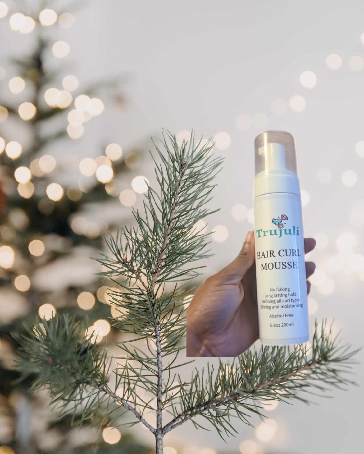 Trujuli Hair Curl Mousse- 6.8 fl oz
