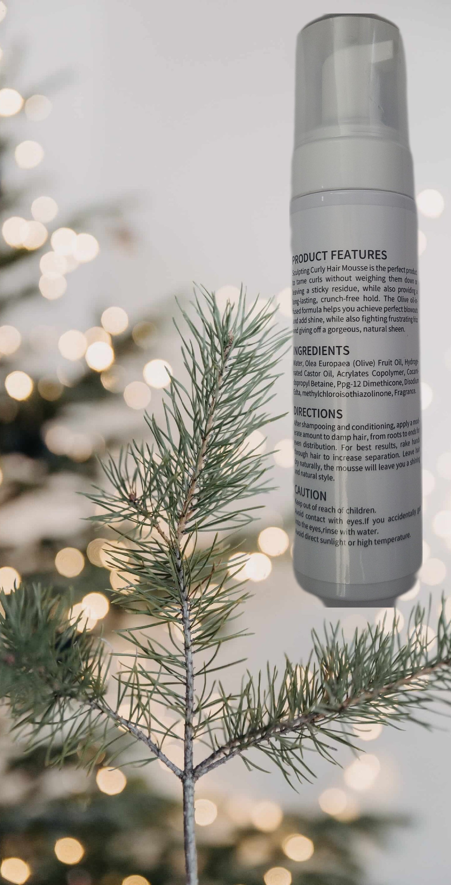 Trujuli Hair Curl Mousse- 6.8 fl oz