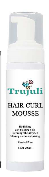 Trujuli Hair Curl Mousse- 6.8 fl oz